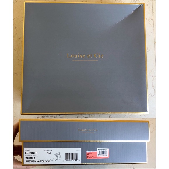 Louise et Cie Lo Ranier Brown Truffle Leather Heeled Booties/ Ankle Boots - Picture 16 of 17